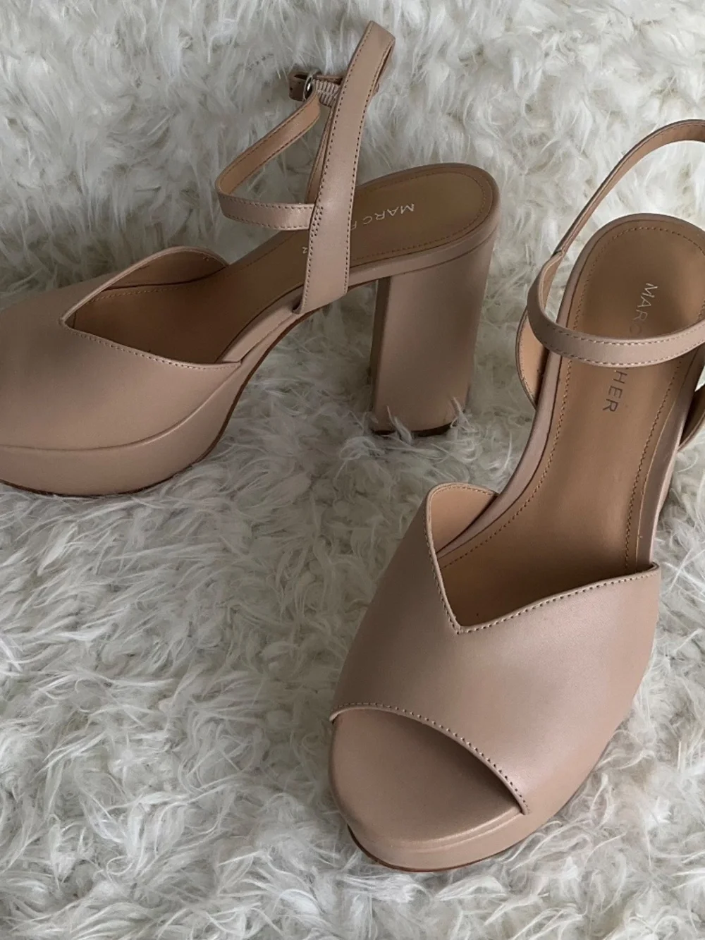 MARC FISHER WOMEN'S BEIGE PLATFORM SHOES~SIZE 7.5!